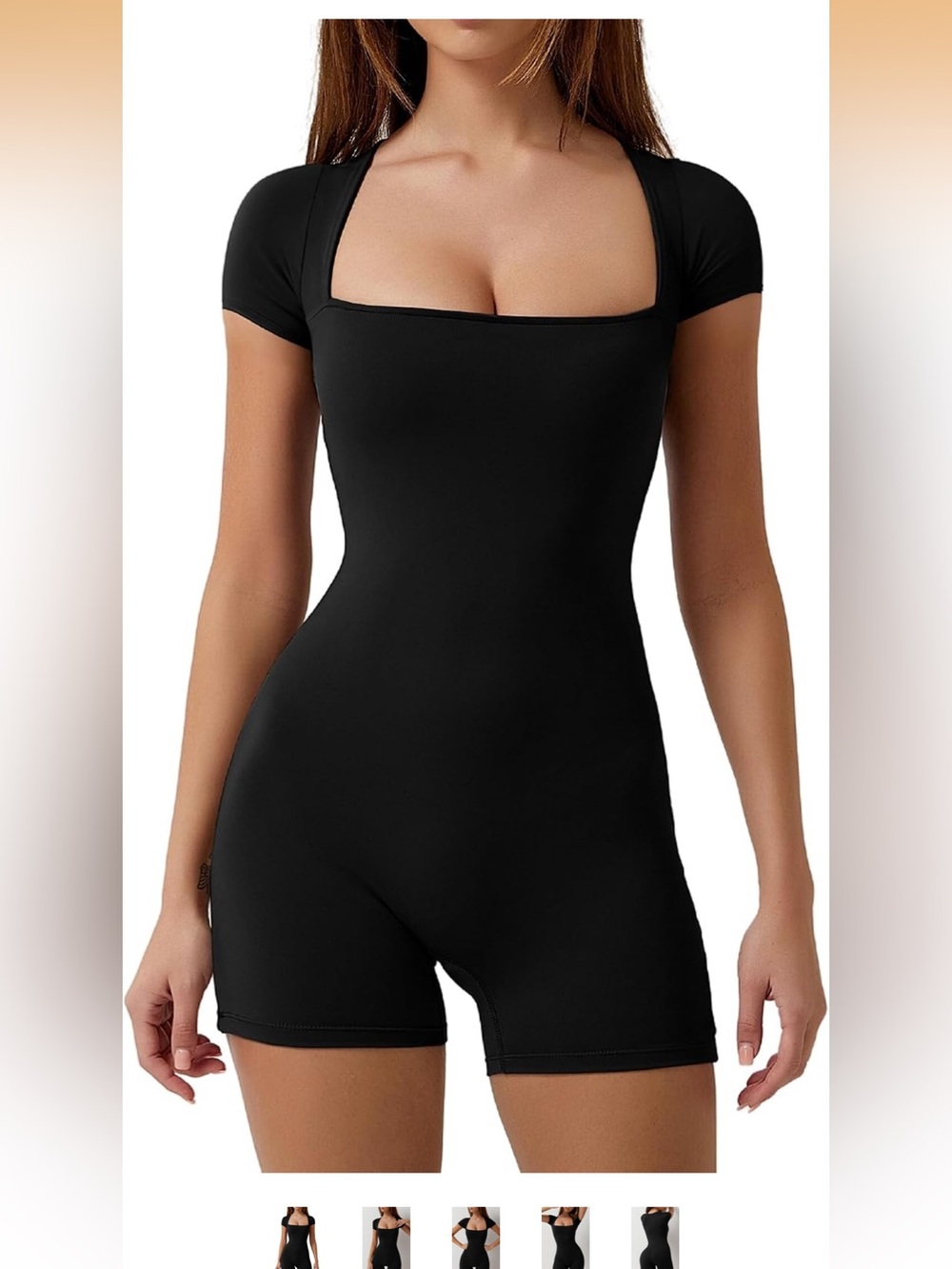 Women’s Black One-Piece Romper